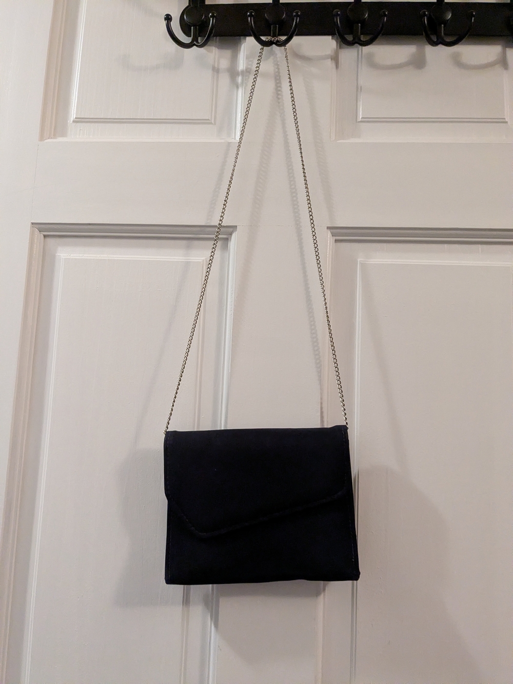Navy Chain Strap Shoulder Bag